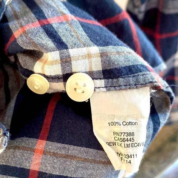 JCrew “The Perfect Shirt” cotton plaid button down size Small - Picture 3 of 4